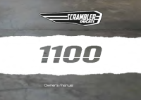 Ducati Scrambler 1100 - Owners manual 2019 EN